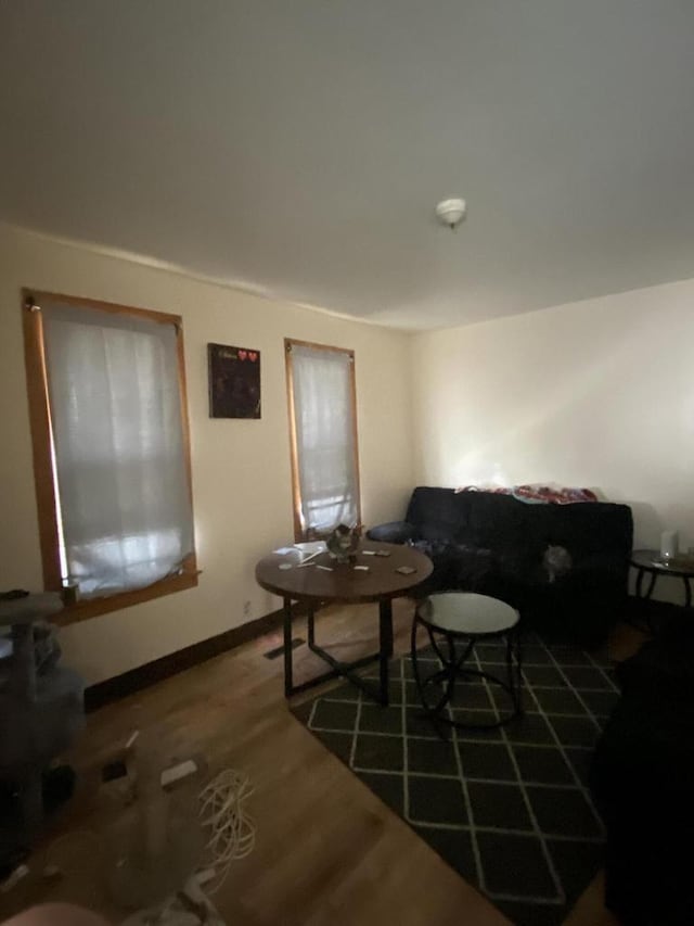 1139 E Kane Pl Unit 1139A, Milwaukee, WI 53202 - living room with wood finished floors and baseboards