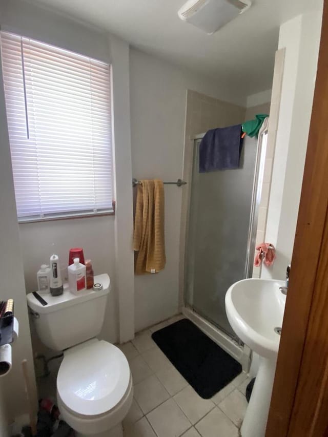 1139 E Kane Pl Unit 1139A, Milwaukee, WI 53202 - full bath with tile patterned floors, a stall shower, and toilet