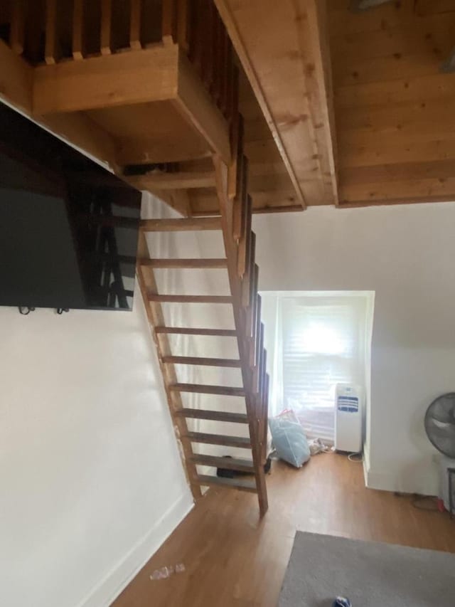 2919 N 50th St Unit 2919A, 2921, Milwaukee, WI 53210 - stairway with wood finished floors and baseboards