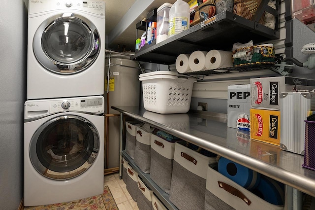 1545 Arboretum Dr Unit 315, Oshkosh, WI 54901 - laundry room with stacked washing machine and dryer