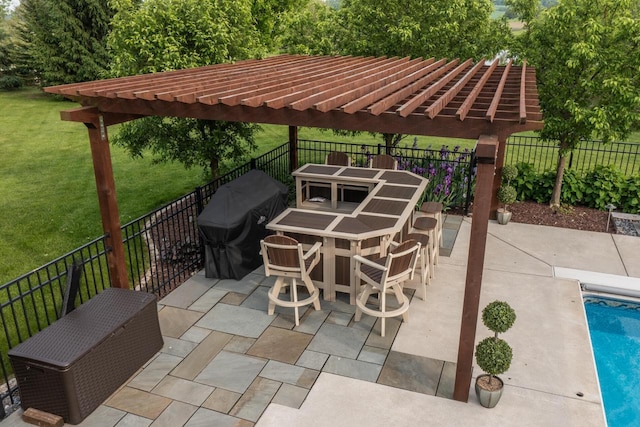 5015 Joshua Dr, West Bend, WI 53090 - view of patio with outdoor dining area