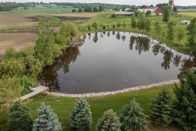 5015 Joshua Dr, West Bend, WI 53090 - bird's eye view of a large body of water