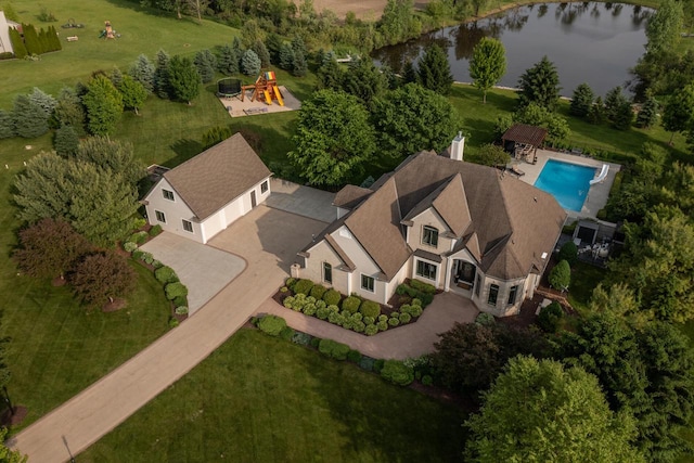 5015 Joshua Dr, West Bend, WI 53090 - view of property location with a nearby body of water and a pool