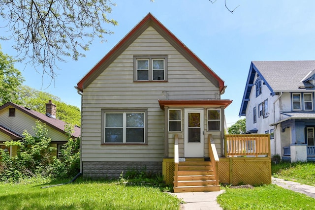 3380 N 39th St, Milwaukee, WI 53216 - view of front of home featuring a deck