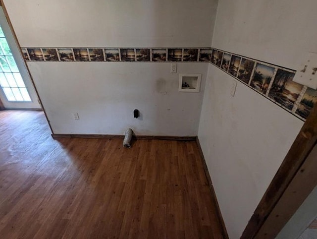 501 S Main St, Loyal, WI 54446 - laundry room with wood finished floors and washer hookup