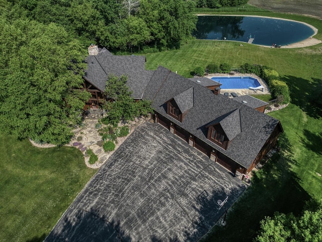 W395S3611 Hardscrabble Rd, Dousman, WI 53118 - view of subject property featuring a large body of water and a pool area