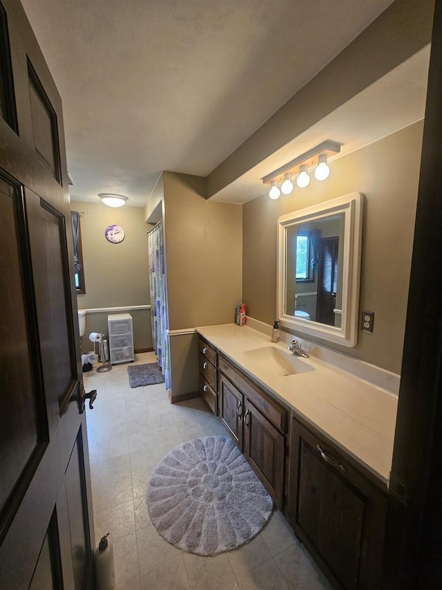 5317 Old C Rd, Boscobel, WI 53805 - bathroom featuring vanity and tile patterned floors