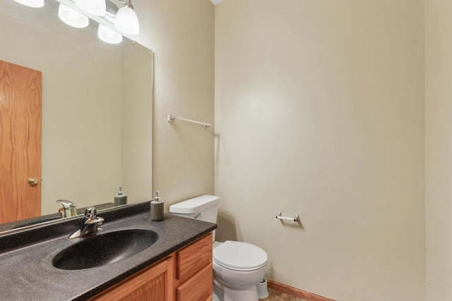 2432 Forest Hill Ct, Waukesha, WI 53188 - half bathroom with toilet and vanity