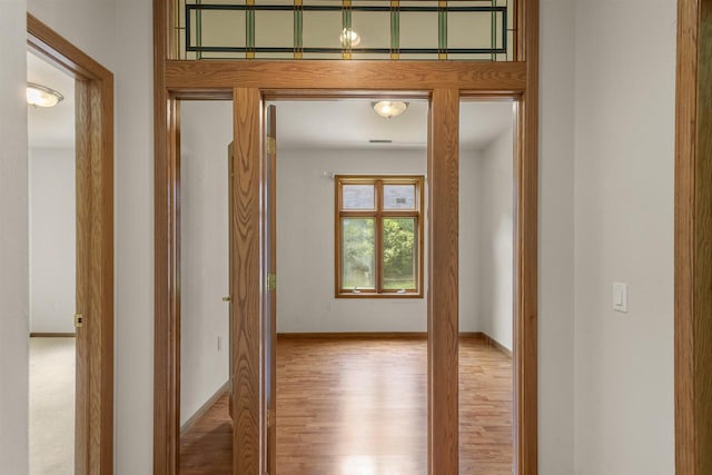 6758 Raymond Rd Unit 109, Madison, WI 53719 - corridor featuring wood finished floors and baseboards