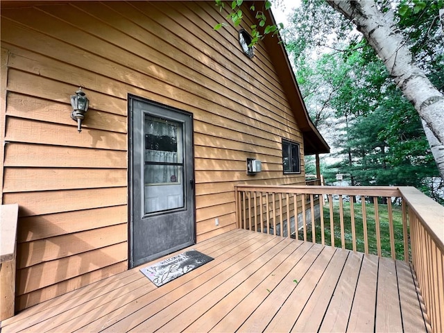 24730 Scenic View Ln, Spooner, WI 54801 - view of deck