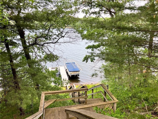 24730 Scenic View Ln, Spooner, WI 54801 - dock with a water view