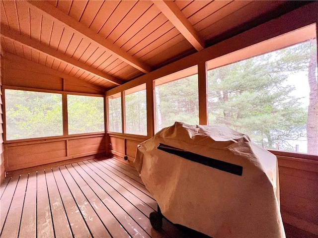 24730 Scenic View Ln, Spooner, WI 54801 - sunroom / solarium featuring a sauna and healthy amount of natural light