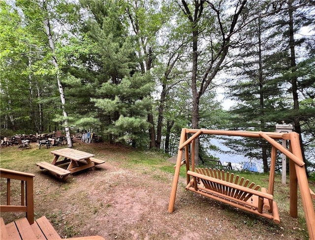 24730 Scenic View Ln, Spooner, WI 54801 - view of yard with a water view