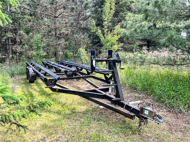 24730 Scenic View Ln, Spooner, WI 54801 - gate with a wooded view