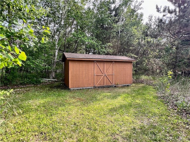 24730 Scenic View Ln, Spooner, WI 54801 - view of shed