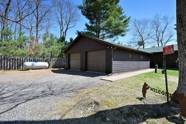10151 N Sandy Beach Rd, Hayward, WI 54843 - view of detached garage