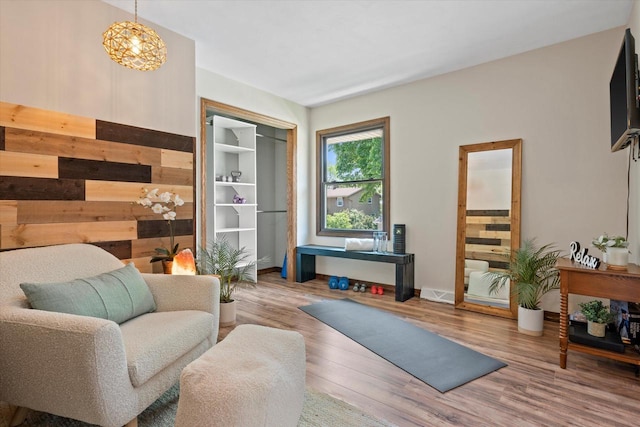 2824 Minot Ln, Waukesha, WI 53188 - living room with wood finished floors and baseboards