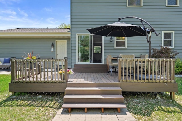 2824 Minot Ln, Waukesha, WI 53188 - view of wooden terrace