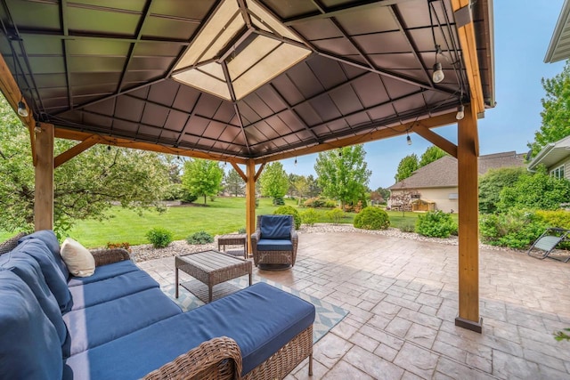 905 W Hubble Ln, Appleton, WI 54913 - view of patio with a gazebo and an outdoor hangout area
