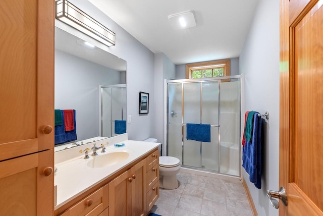 W3847 Timber Lake Rd, East Troy, WI 53120 - full bath with toilet, vanity, and a stall shower