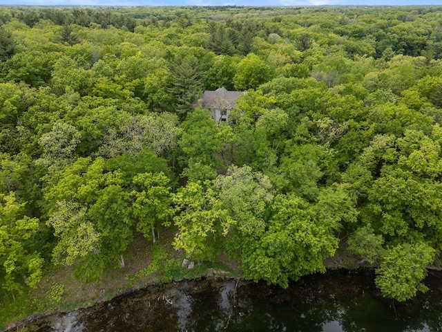 W3847 Timber Lake Rd, East Troy, WI 53120 - aerial view of property and surrounding area featuring a heavily wooded area and a nearby body of water