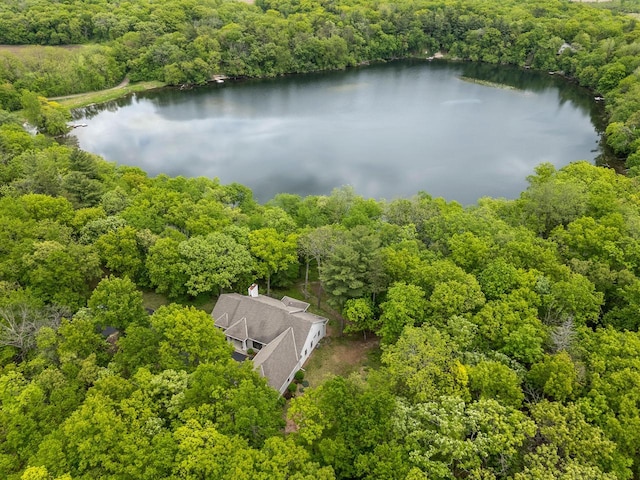 W3847 Timber Lake Rd, East Troy, WI 53120 - view from above of property featuring a forest and a large body of water