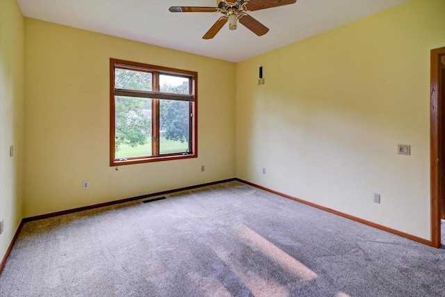 2040 Continental Ln, Cross Plains, WI 53528 - carpeted spare room with a ceiling fan and baseboards