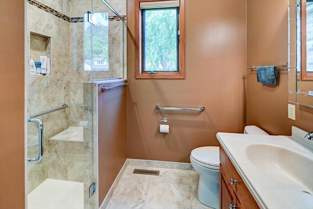 2040 Continental Ln, Cross Plains, WI 53528 - bathroom featuring a shower stall and vanity