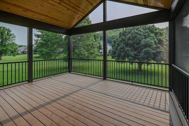 2040 Continental Ln, Cross Plains, WI 53528 - wooden terrace with a lawn