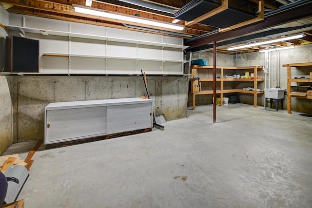 2040 Continental Ln, Cross Plains, WI 53528 - unfinished below grade area featuring a sink
