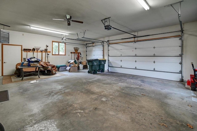 2040 Continental Ln, Cross Plains, WI 53528 - garage featuring a garage door opener