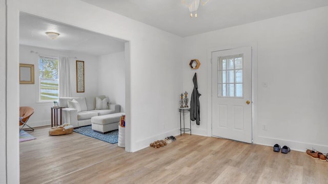 613 N 5th St Unit 611, Sheboygan, WI 53081 - entryway with wood finished floors and baseboards