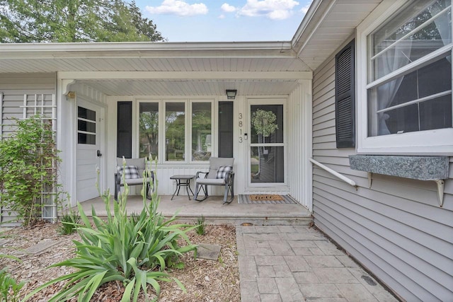 3813 S Clay St, Green Bay, WI 54301 - view of exterior entry featuring covered porch
