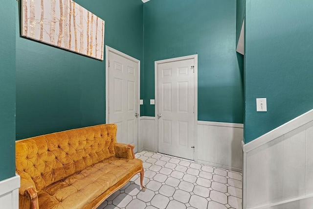 1123 S Park Ave, Neenah, WI 54956 - sitting room with a wainscoted wall and light flooring