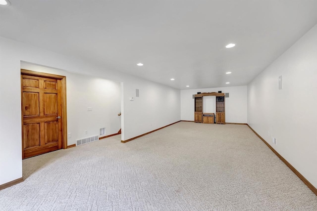 1411 Cocos, Green Bay, WI 54313 - below grade area with recessed lighting, baseboards, and carpet flooring