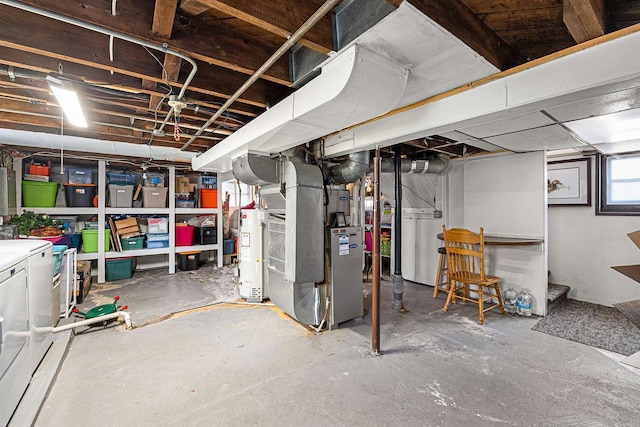 157 E 11th St, Fond Du Lac, WI 54935 - below grade area with water heater and heating unit