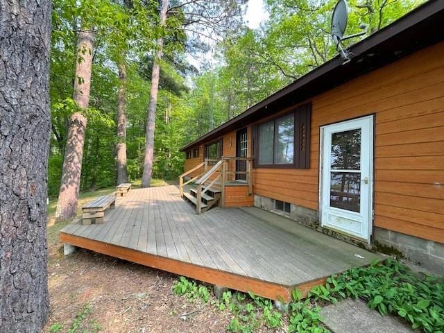 11176 W Plover Ln, Hayward, WI 54843 - view of deck
