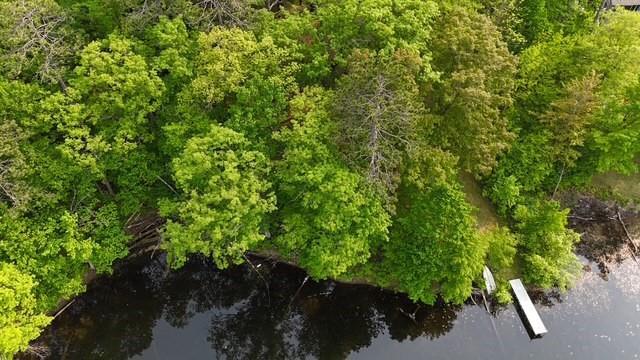 11176 W Plover Ln, Hayward, WI 54843 - drone / aerial view of a large body of water