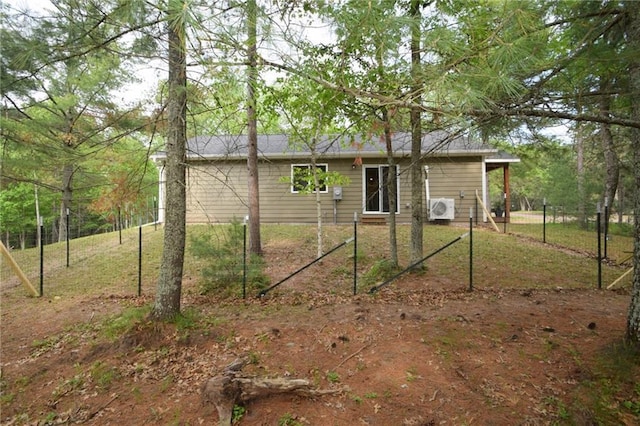 3542 Treasure Island Ter, Danbury, WI 54830 - rear view of property featuring ac unit