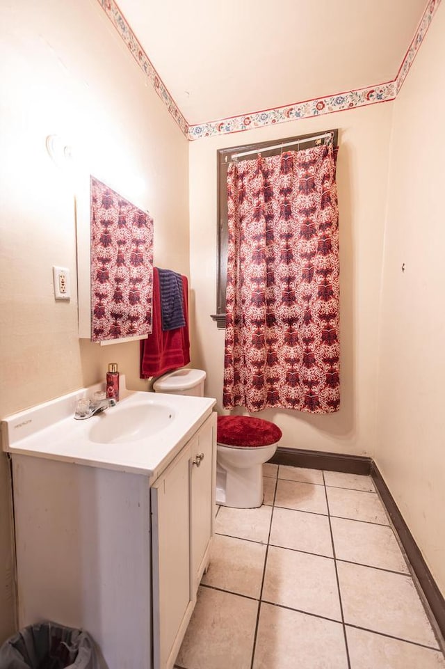 137 W Hadley St Unit 139, Milwaukee, WI 53212 - full bathroom with vanity, tile patterned floors, and toilet