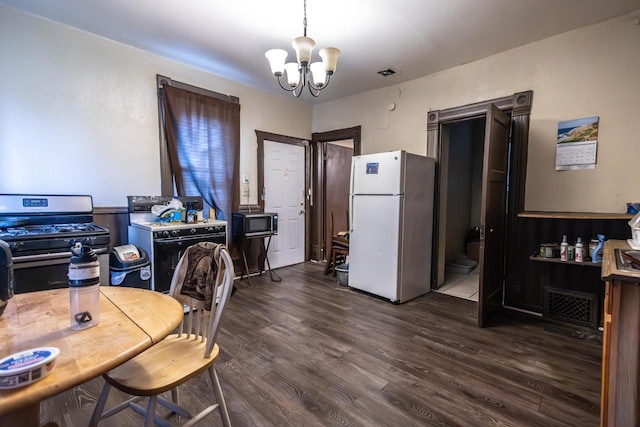 137 W Hadley St Unit 139, Milwaukee, WI 53212 - home office featuring a chandelier and dark wood-type flooring