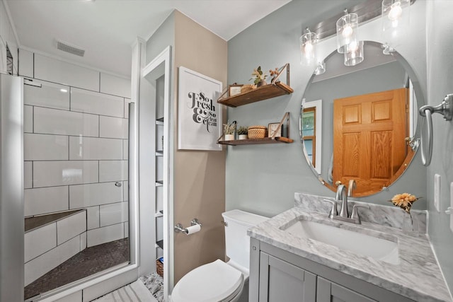 4062 S 106th St, Greenfield, WI 53228 - full bath featuring vanity, tiled shower, and toilet