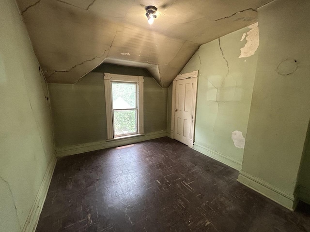 1108 6th St, Beloit, WI 53511 - bonus room featuring vaulted ceiling and baseboards