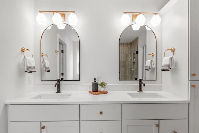 6562 Norski Ct, Windsor, WI 53598 - full bathroom featuring double vanity