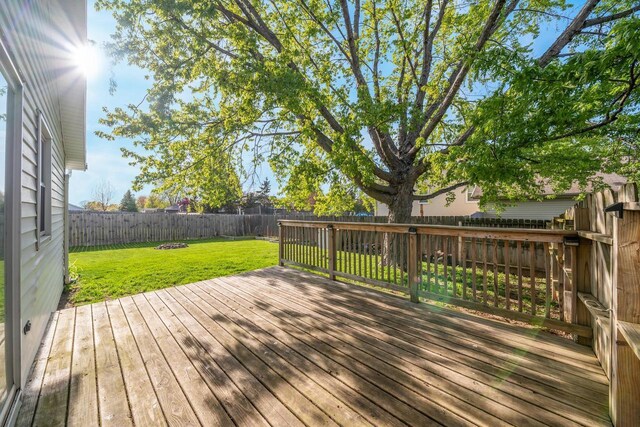 1603 Maplewood Dr, Little Chute, WI 54140 - view of wooden terrace