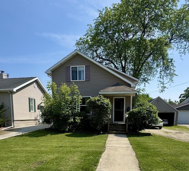 286 Ledgeview Ave, Fond Du Lac, WI 54935 - view of front of property featuring a front lawn