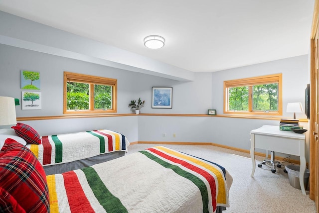 1261 Deer Ct, Lake Geneva, WI 53147 - bedroom with carpet, multiple windows, and baseboards