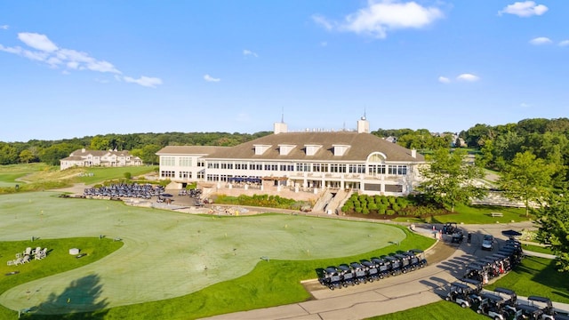 1261 Deer Ct, Lake Geneva, WI 53147 - bird's eye view of a golf course