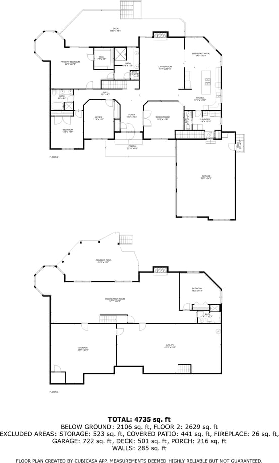 1261 Deer Ct, Lake Geneva, WI 53147 - floor plan / room layout