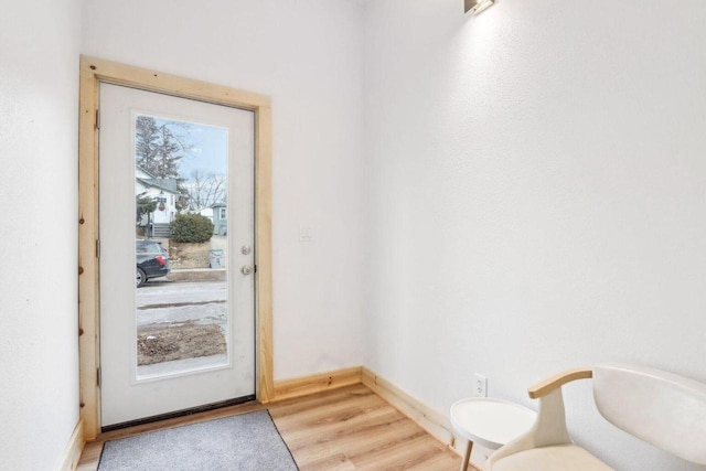 2533 S Austin St, Milwaukee, WI 53207 - doorway with light wood finished floors and baseboards